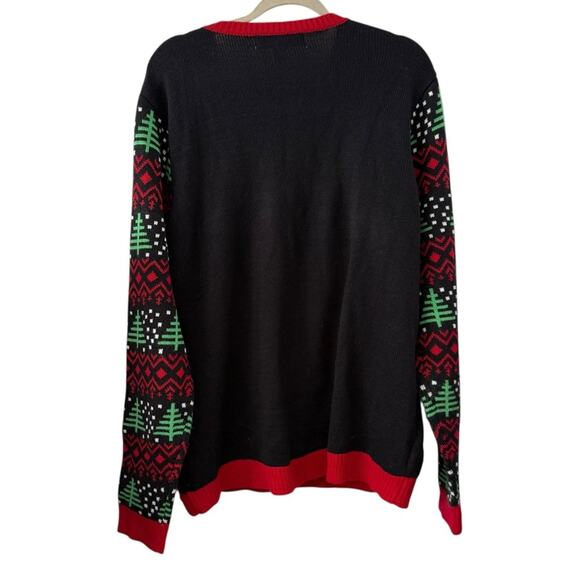 Jolly Sweaters XL Light-Up Dinosaur Disco Ugly Christmas Sweater Holiday - Picture 3 of 8